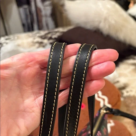 Dooney & Bourke Colorful Logo Black Tote - Picture 8 of 9